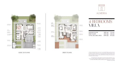 Floor plan, 4 Beds, 3,399 sq ft
