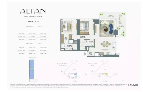 Floor plan, 2 Beds, 1,436 sq ft