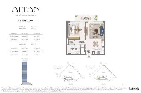 Floor plan, 1 Bed, 775 sq ft