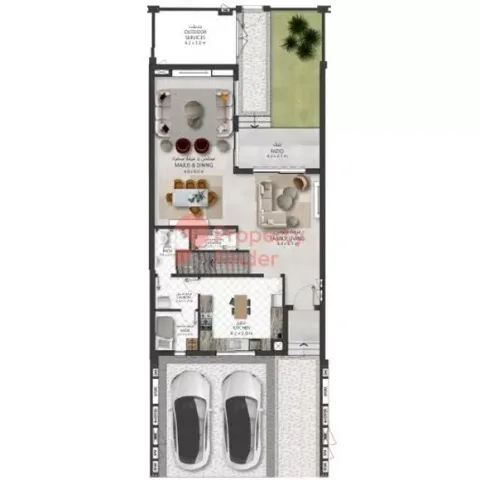 Floor plan, 3 Beds, 2,285 sq ft
