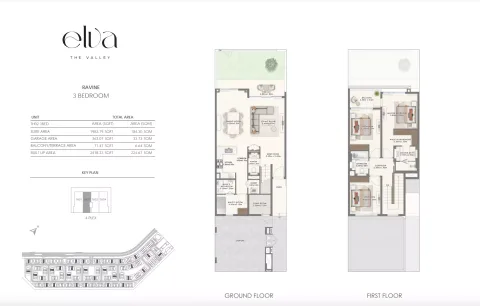 Floor plan, 3 Beds, 2,418 sq ft