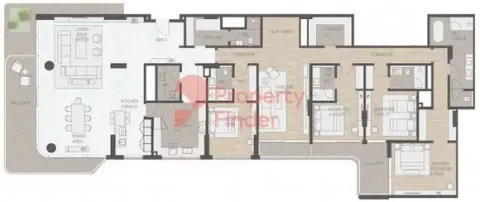 Floor plan, 4 Beds, 4,117 sq ft