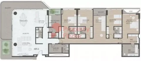 Floor plan, 4 Beds, 3,556 sq ft