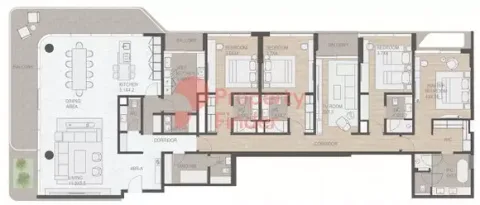 Floor plan, 4 Beds, 3,666 sq ft