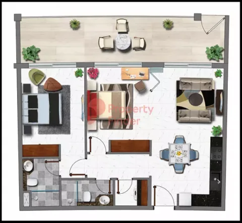 Floor plan, 2 Beds, 0 sq ft