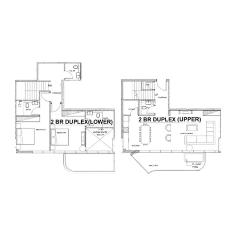 Floor plan, 2 Beds, 0 sq ft