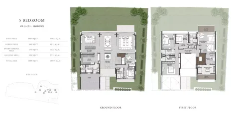 Floor plan, 5 Beds, 6,889 sq ft