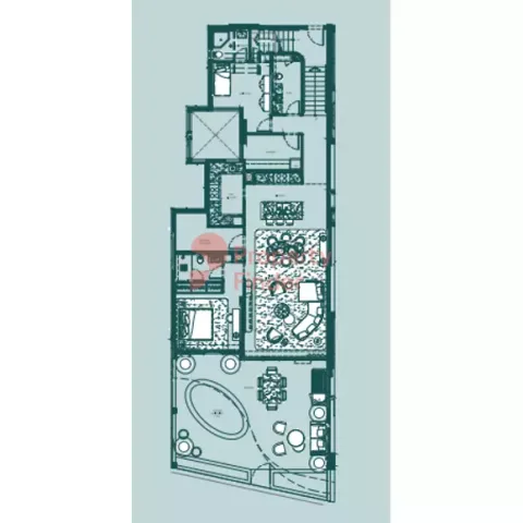Floor plan, 3 Beds, 1,289 sq ft