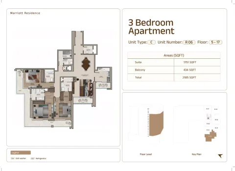 Floor plan, 3 Beds, 2,185 sq ft