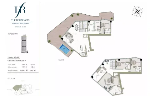 Floor plan, 4 Beds, 6,491 sq ft