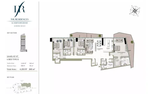 Floor plan, 4 Beds, 4,253 sq ft