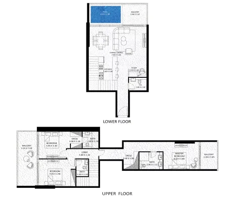 Floor plan, 3 Beds, 2,183 sq ft