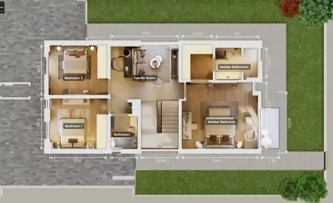 Floor plan, 3 Beds, 3,003 sq ft
