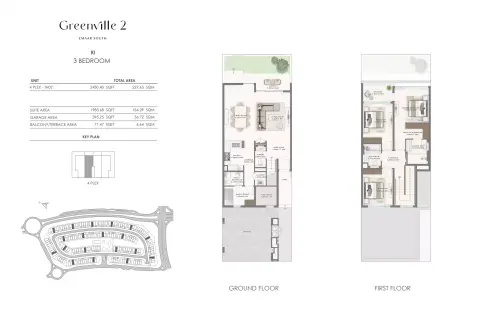 Floor plan, 3 Beds, 2,450 sq ft