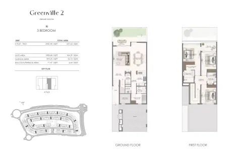 Floor plan, 3 Beds, 2,450 sq ft