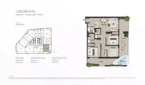 Floor plan, 3 Beds, 1,474 sq ft