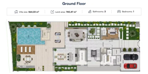 Floor plan, 5 Beds, 7,965 sq ft