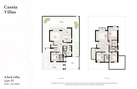 Floor plan, 4 Beds, 3,369 sq ft