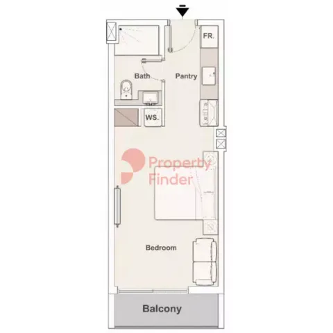 Floor plan, Studio, 0 sq ft