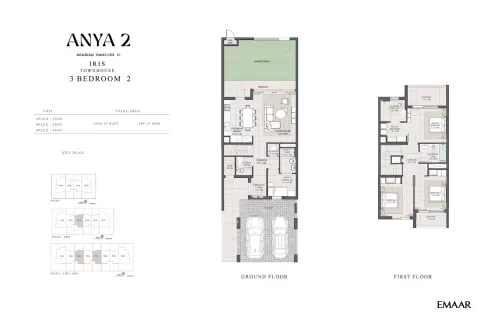 Floor plan, 3 Beds, 2,036 sq ft