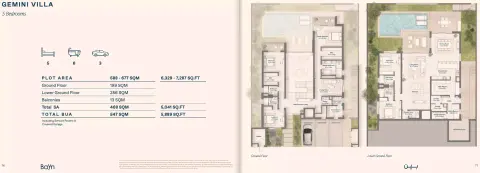 Floor plan, 5 Beds, 5,889 sq ft