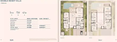 Floor plan, 5 Beds, 5,528 sq ft