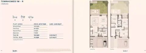 Floor plan, 3 Beds, 2,271 sq ft