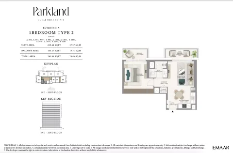 Floor plan, 1 Bed, 762 sq ft
