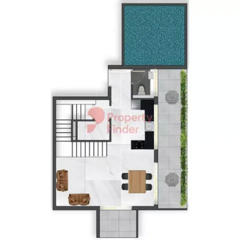 Floor plan, 2 Beds, 1,676 sq ft