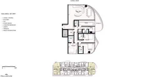 Floor plan, 3 Beds, 2,021 sq ft
