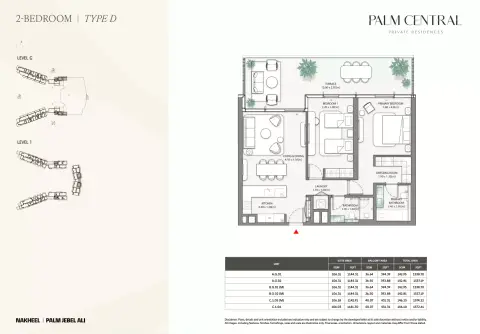 Floor plan, 2 Beds, 1,537 sq ft