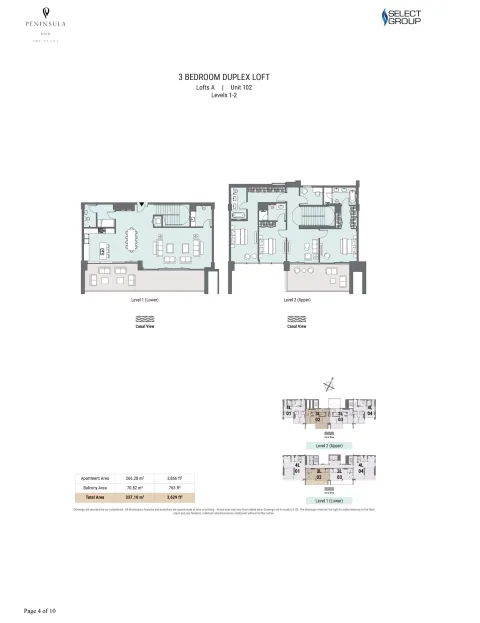 Floor plan, 3 Beds, 3,629 sq ft