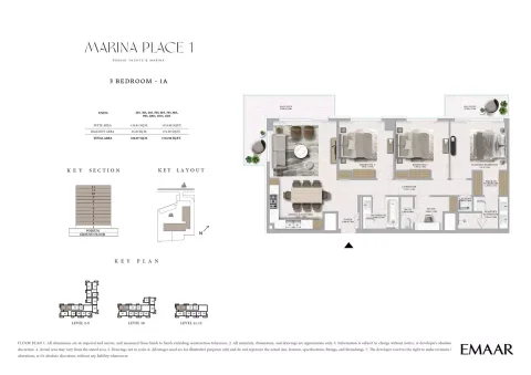 Floor plan, 3 Beds, 1,722 sq ft