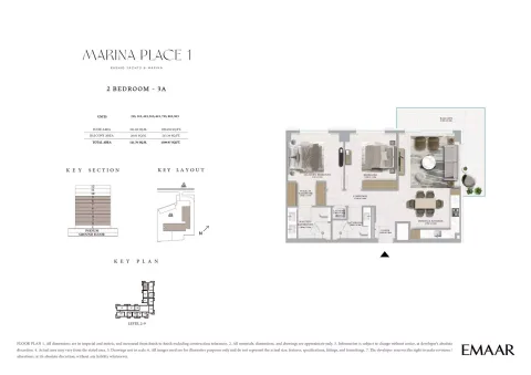 Floor plan, 2 Beds, 1,309 sq ft