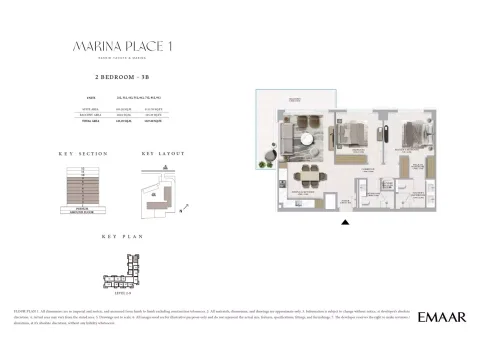 Floor plan, 2 Beds, 1,327 sq ft