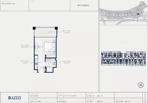 Floor plan, Studio, 359 sq ft