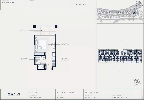 Floor plan, Studio, 346 sq ft