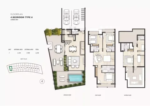 Floor plan, 4 Beds, 5,258 sq ft