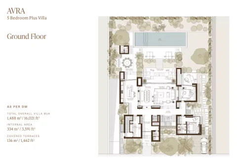 Floor plan, 5 Beds, 16,021 sq ft