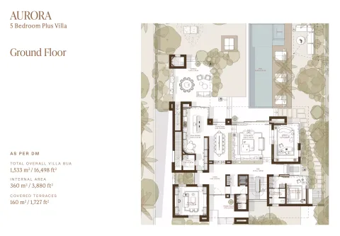 Floor plan, 5 Beds, 16,498 sq ft