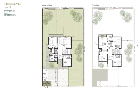 Floor plan, 4 Beds, 7,545 sq ft