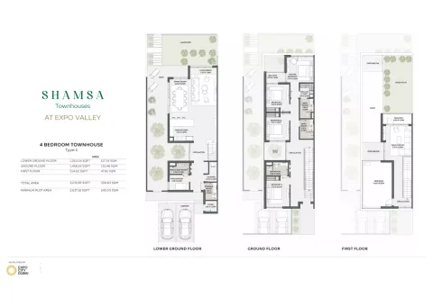 Floor plan, 4 Beds, 3,235 sq ft