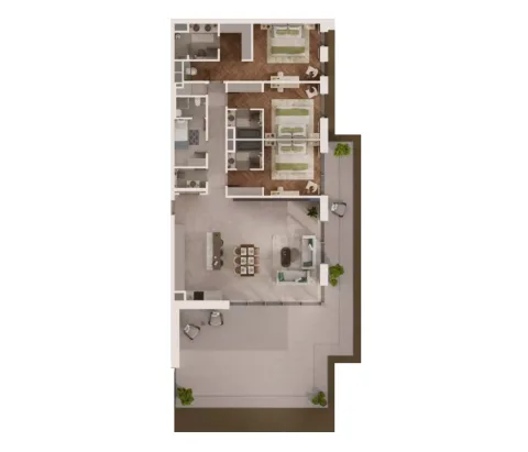 Floor plan, 2 Beds, 3,156 sq ft
