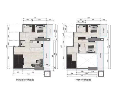 Floor plan, 3 Beds, 2,063 sq ft