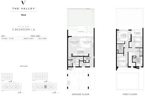 Floor plan, 3 Beds, 2,089 sq ft