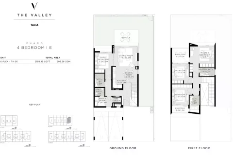 Floor plan, 4 Beds, 2,188 sq ft