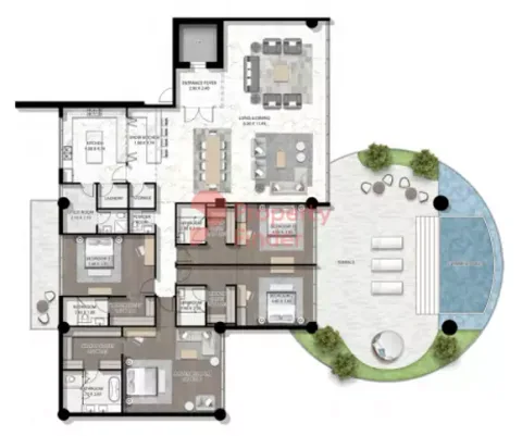 Floor plan, 4 Beds, 0 sq ft