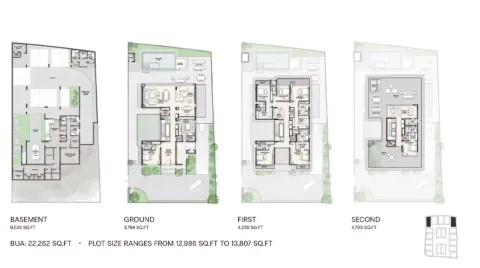 Floor plan, 7 Beds, 22,262 sq ft