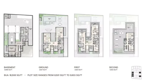 Floor plan, 5 Beds, 18,508 sq ft