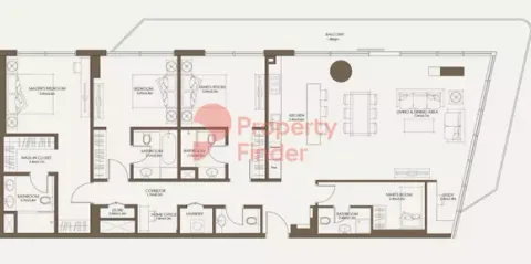 Floor plan, 3 Beds, 0 sq ft